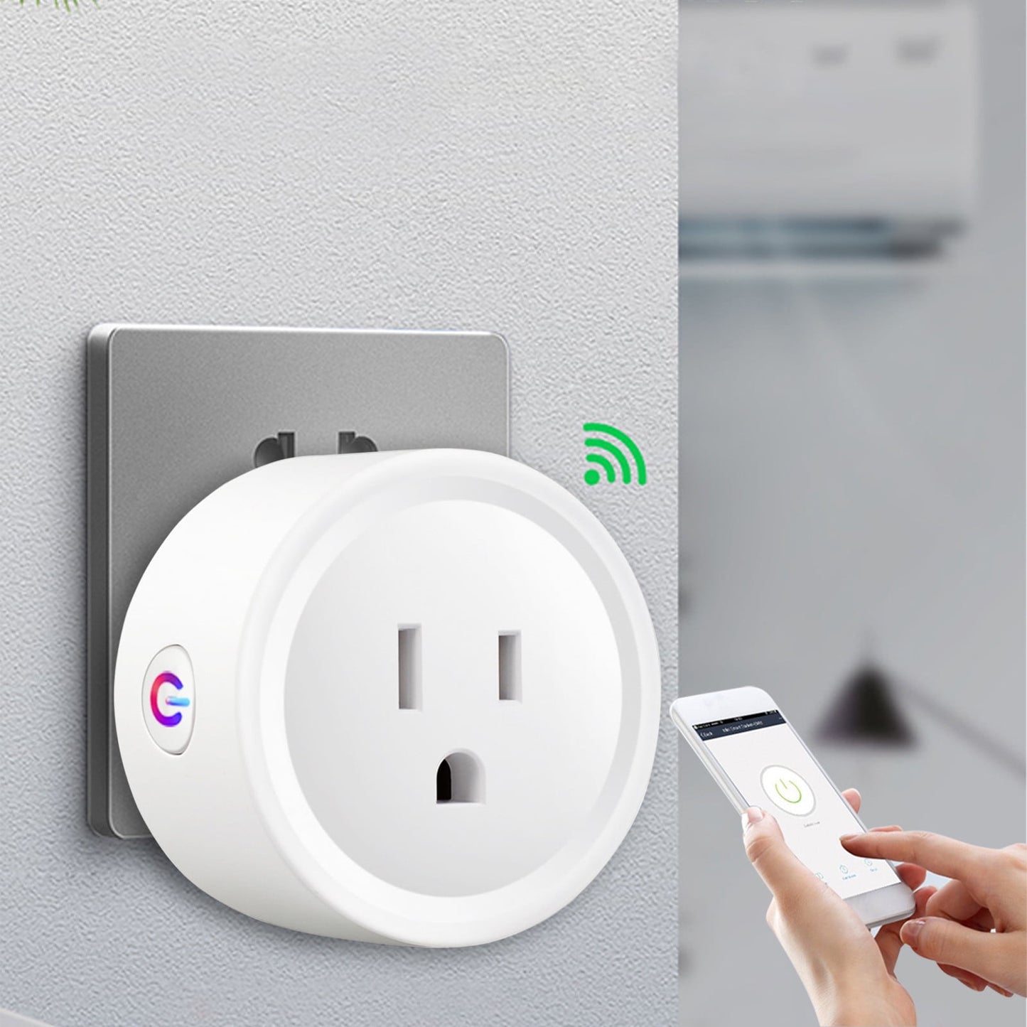Smart Plug, WiFi Smart Plugs, Smart Outlet Timer with APP Remote Control, 2.4GHz Wi-Fi Only,Voice Control, No V1189-WXFWAL-20260319-00822