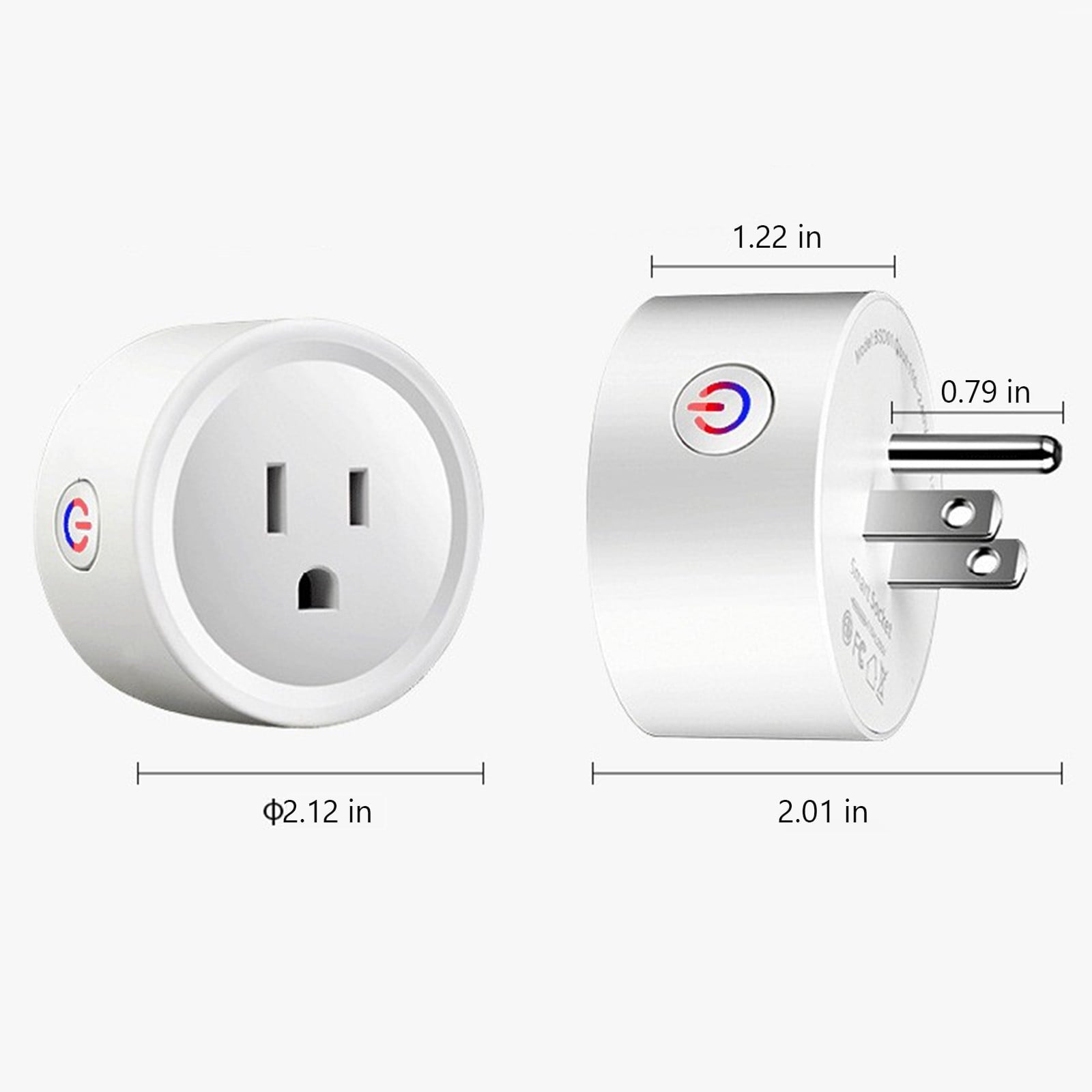 Smart Plug, WiFi Smart Plugs, Smart Outlet Timer with APP Remote Control, 2.4GHz Wi-Fi Only,Voice Control, No V1189-WXFWAL-20260319-00822