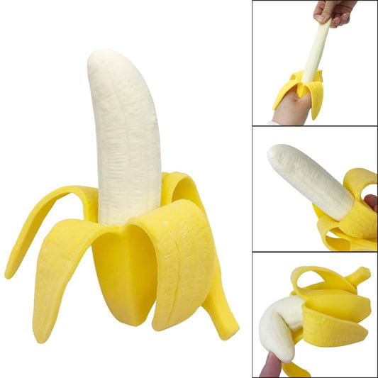 Banana Stress Ball, Soft Simulation Banana Fruit Squeezed Toys, Stretchy Banana Stress Ball Sensory Toys for V1189-WXFWAL-20260319-00873