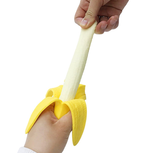 Banana Stress Ball, Soft Simulation Banana Fruit Squeezed Toys, Stretchy Banana Stress Ball Sensory Toys for V1189-WXFWAL-20260319-00873