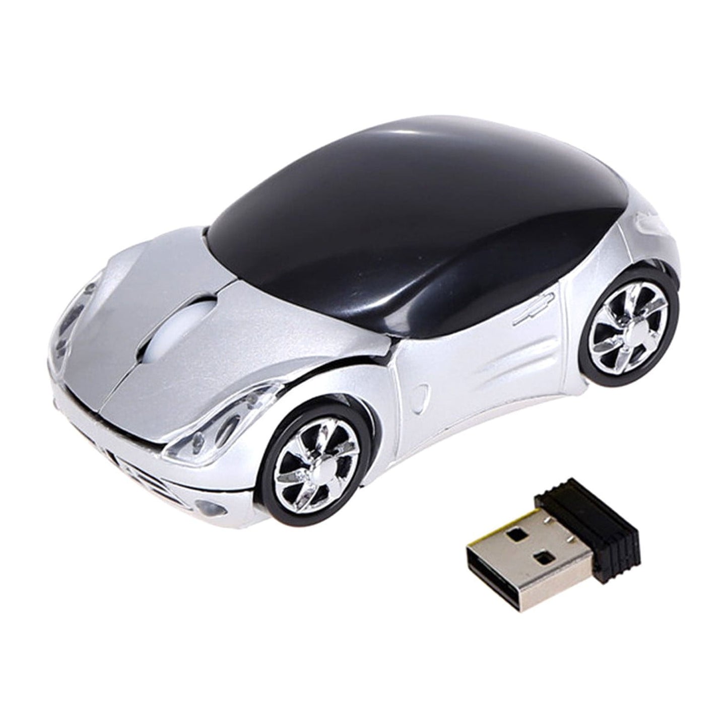 2.4G Wireless Mouse, Cute Car Mouse, 2.4G Wireless (10m Range) and USB Plug and Play, 1200DPI Optical V1189-WXFWAL-20260319-00875