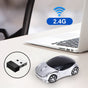 2.4G Wireless Mouse, Cute Car Mouse, 2.4G Wireless (10m Range) and USB Plug and Play, 1200DPI Optical V1189-WXFWAL-20260319-00876