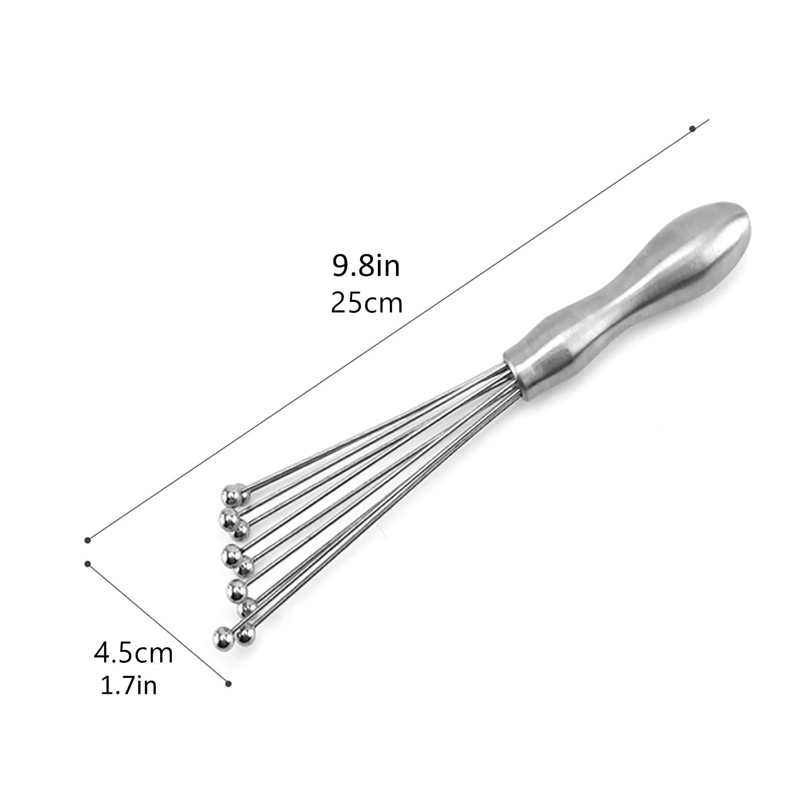 Egg Whisk,10" Stainless Steel Ball Whisk Egg Beater with Handle, Manual Mixers Whisk, Kitchen Tool for Baking V1189-WXFWAL-20260319-00887