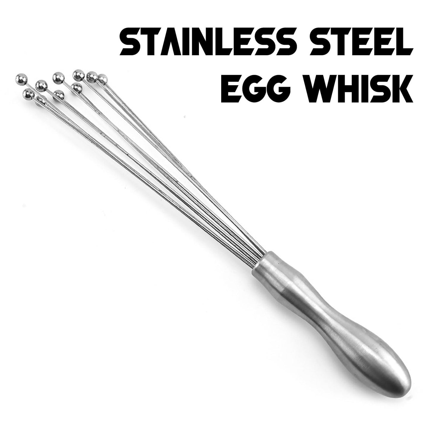 Egg Whisk,10" Stainless Steel Ball Whisk Egg Beater with Handle, Manual Mixers Whisk, Kitchen Tool for Baking V1189-WXFWAL-20260319-00887