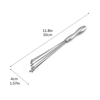 Egg Whisk,10" Stainless Steel Ball Whisk Egg Beater with Handle, Manual Mixers Whisk, Kitchen Tool for Baking V1189-WXFWAL-20260319-00888