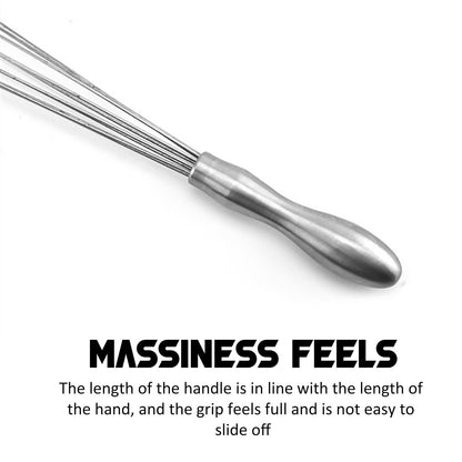 Egg Whisk,10" Stainless Steel Ball Whisk Egg Beater with Handle, Manual Mixers Whisk, Kitchen Tool for Baking V1189-WXFWAL-20260319-00888