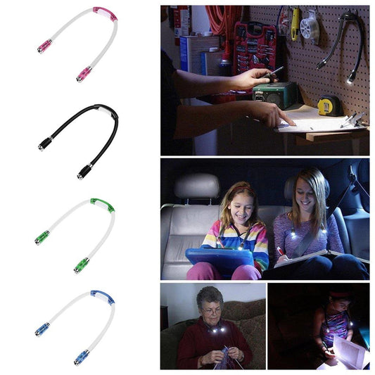 Rechargeable LED Neck Reading Light, 3 Modes Neck Reading Lamp, Hands Free Flexible Torch, U-Shaped LED Light V1189-WXFWAL-20260319-00891