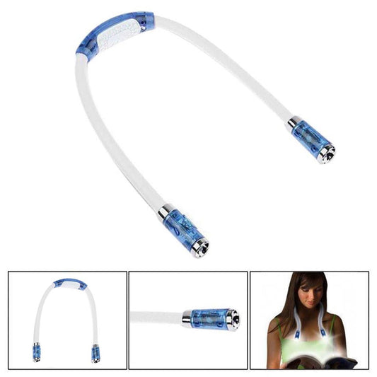 Rechargeable LED Neck Reading Light, 3 Modes Neck Reading Lamp, Hands Free Flexible Torch, U-Shaped LED Light V1189-WXFWAL-20260319-00892