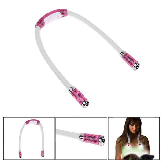 Rechargeable LED Neck Reading Light, 3 Modes Neck Reading Lamp, Hands Free Flexible Torch, U-Shaped LED Light V1189-WXFWAL-20260319-00893