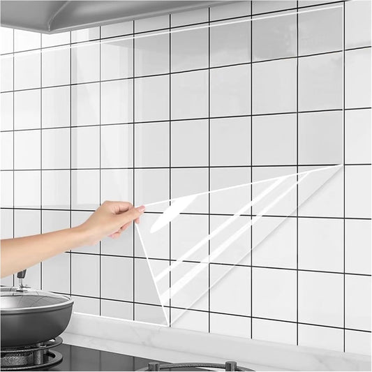 Wall Protective Film,Self-Adhesive Contact Paper,Removable Walls Covering,Heat-Resistant Clear Shelf Liner V1189-WXFWAL-20260319-00894