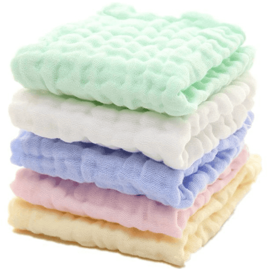 10PCS Muslin Cotton Baby Towel Soft Baby Bath Towel Multicolor Newborn Washcloths and Towels Multicolor V1189-WXFWAL-20260319-00896