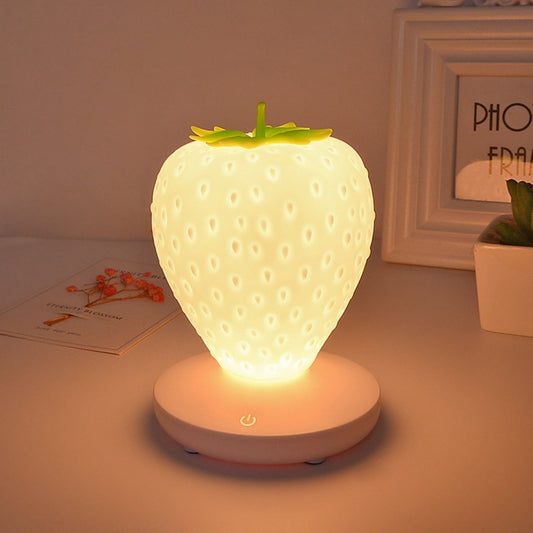 Strawberry Night Light, Silicone Strawberry LED Lamp with USB Powered, Color Changing Small Night Light, 3 V1189-WXFWAL-20260319-00902