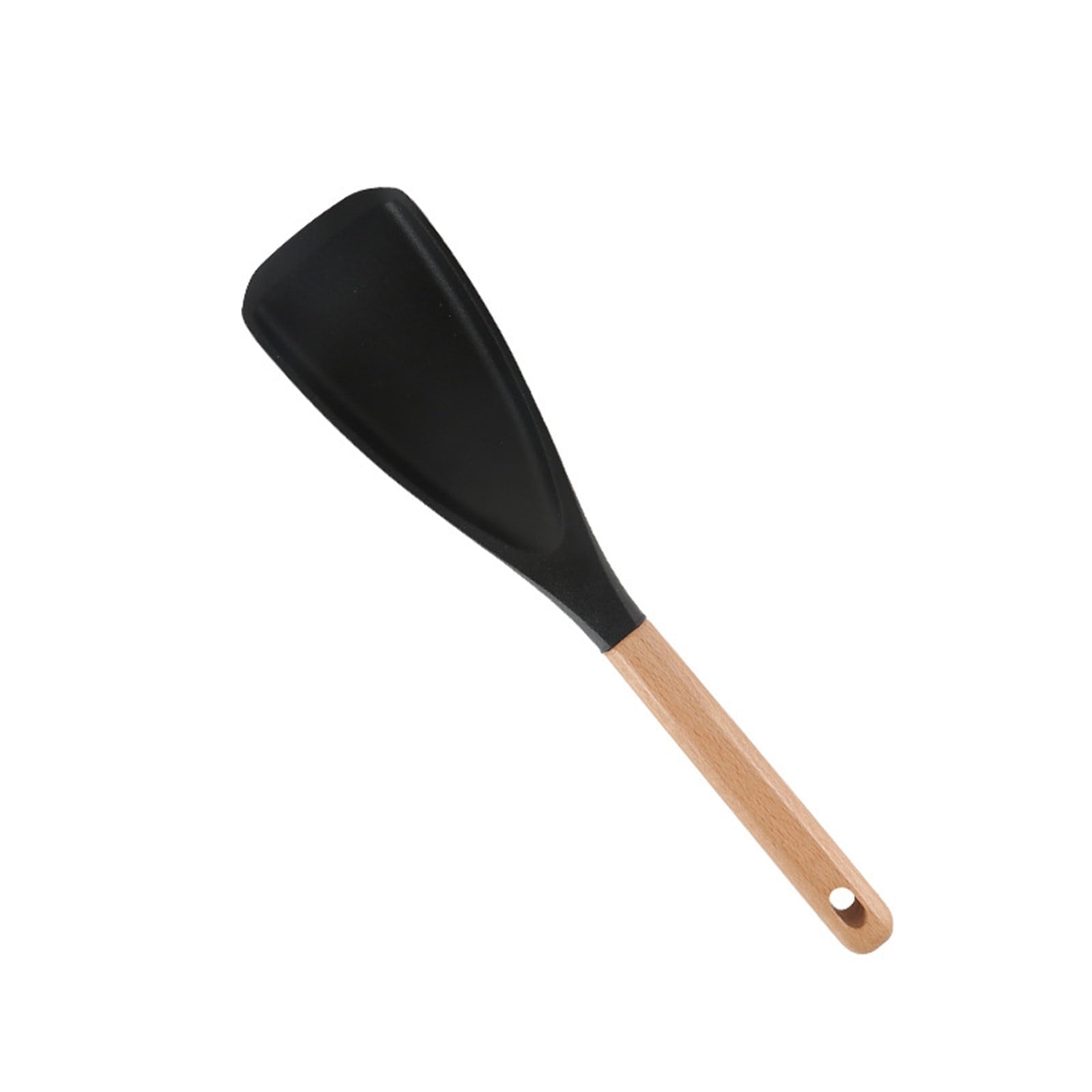 Cooking Spoon for Nonstick Cookwares, Multi-functional Silicone Cooking Shovel with Wooden Handle, Silicone V1189-WXFWAL-20260319-00903