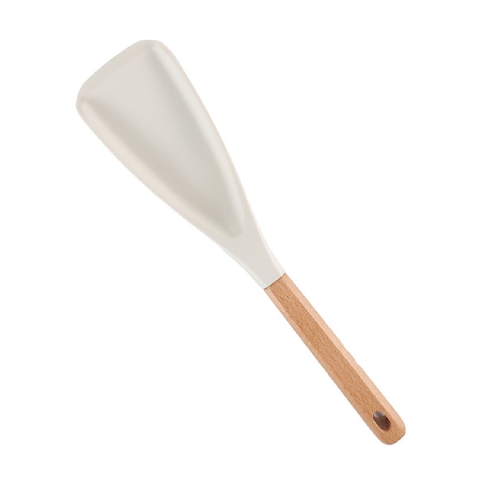 Cooking Spoon for Nonstick Cookwares, Multi-functional Silicone Cooking Shovel with Wooden Handle, Silicone V1189-WXFWAL-20260319-00904