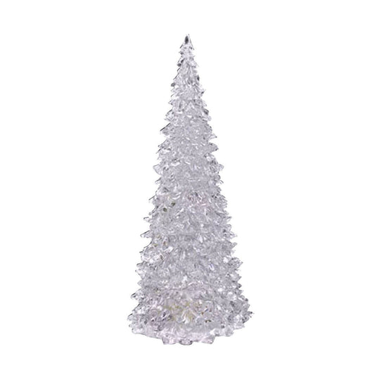 8.6" Acrylic Christmas Tree Lamp, 7 Colors Changing Light, Colorful Acrylic Light Up Tree, LED Night Light V1189-WXFWAL-20260319-00922