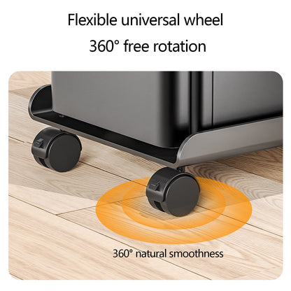 Adjustable Mobile CPU Stand, Ventilated Computer Tower Stand with 4 Caster Wheels, for PC Tower, Under Desk V1189-WXFWAL-20260319-00925