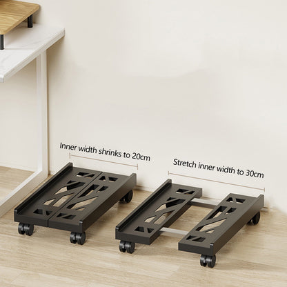 Adjustable Mobile CPU Stand, Ventilated Computer Tower Stand with 4 Caster Wheels, for PC Tower, Under Desk V1189-WXFWAL-20260319-00925
