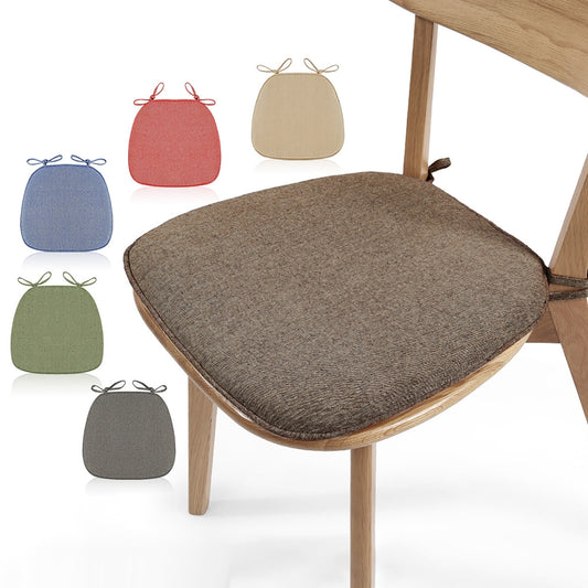 Chair Cushion with Ties for Dining Chairs, 16x17" Memories Foam Non-slip Chair Pad with Machines Washable V1189-WXFWAL-20260319-00926