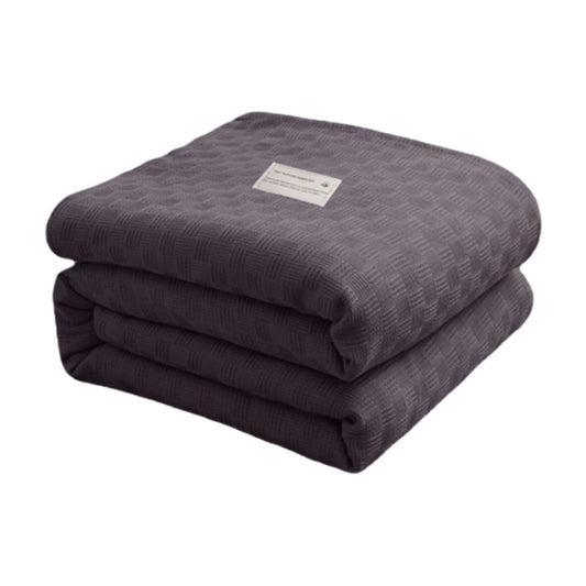 59x39" 100% Cottons Blanket, Soft and Breathable Bed Blanket, Multi-functional Bed Blanket for All Season, V1189-WXFWAL-20260319-00933