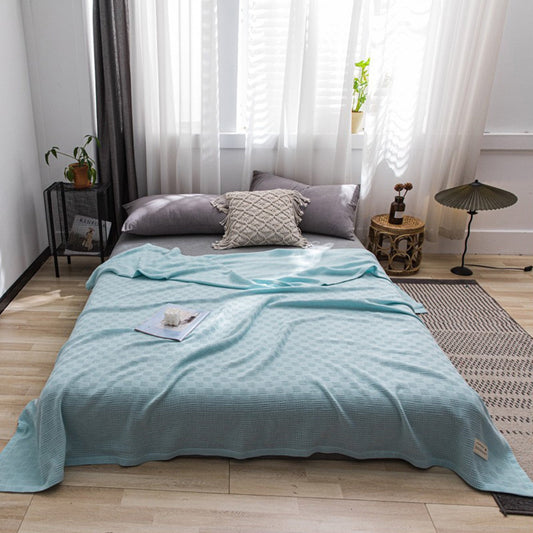 59x39" 100% Cottons Blanket, Soft and Breathable Bed Blanket, Multi-functional Bed Blanket for All Season, V1189-WXFWAL-20260319-00935