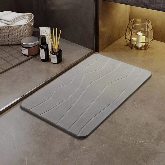 Stone Bath Mat, Diatomaceous Earth Shower Mat, Non-Slip Super Absorbent Diatomite Stone Bath Mats, Bathroom V1189-WXFWAL-20260319-00944