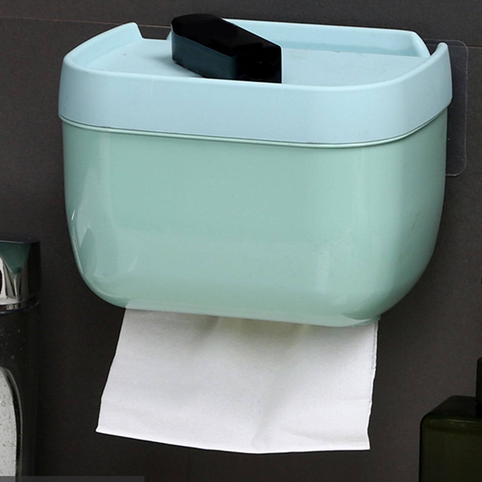 Plastic Tissue Box, Multi-Functional Tissue Box Holder, Plastic Paper Towel Box, Wall Mounted Tissue Box V1189-WXFWAL-20260319-00986