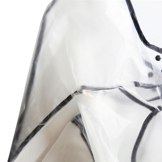Genuiskids Hooded Transparent Raincoat Girl Boys Rain Coat Hooded Outdoors Clear Waterproof Kids Toddler V1189-WXFWAL-20260319-00988