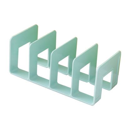 Acrylic Desk File Sorter, 4 Compartments Desktop File Organizer, Closet Organizer, Bookshelf Divider for Home V1189-WXFWAL-20260319-00995