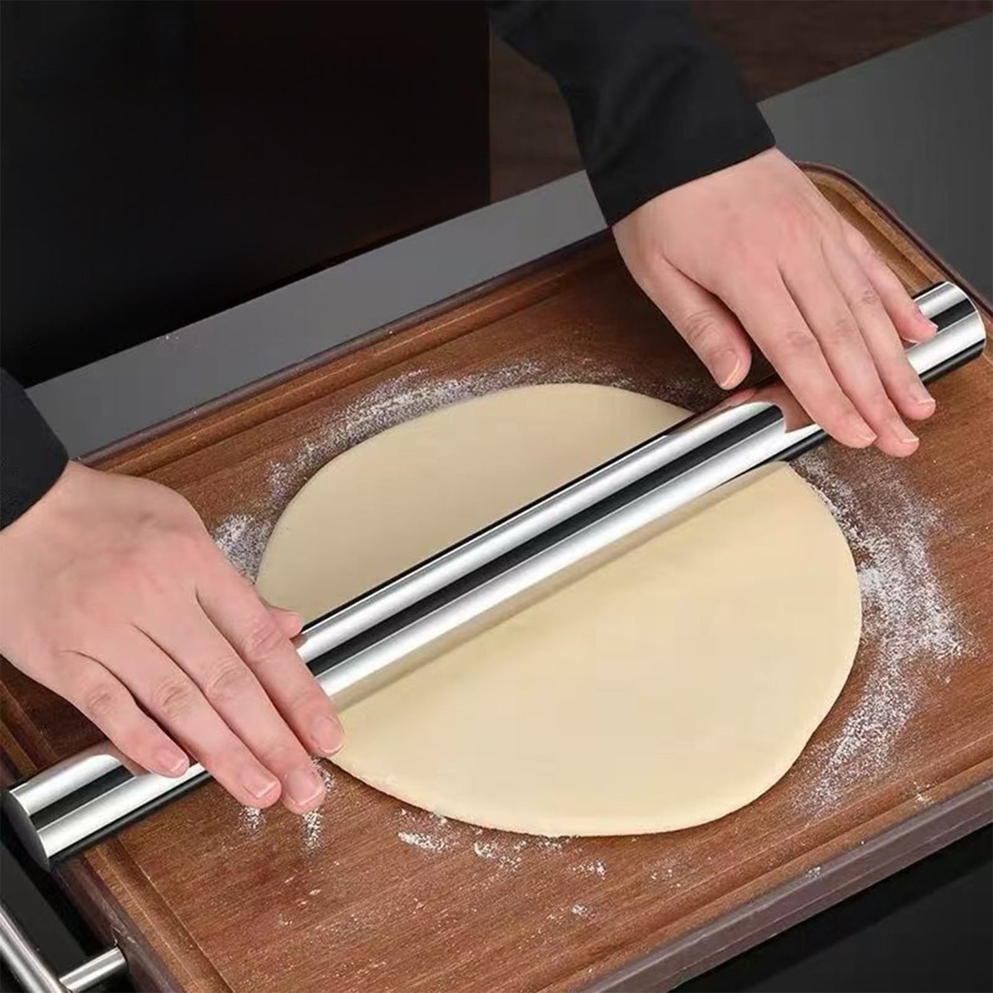 Rolling Pin, Baking Dough Roller, Rolling Pin, Stainless Steel Rolling Pin, Dough Rollers, for Baking Kitchen V1189-WXFWAL-20260319-00996