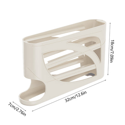 4 Tiers Egg Holder for Fridge, Automatic Scrolling Egg Rack Holder, Space-Saving Egg Dispenser Holder, Large V1189-WXFWAL-20260319-00998