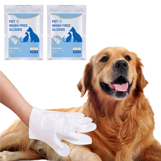 Pet Cleaning Glove Wipes for Dogs and Cats 12 Pcs, Dog Wipes, Cat Wipes, Pet Wipes Disposable Cleaning V1189-WXFWAL-20260319-01011