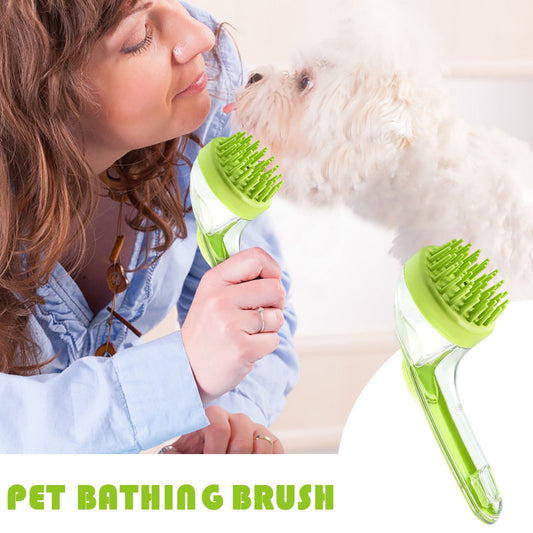Dog Bath Brush, Cat Grooming Scrubber with Soap Dispenser, Gentle Massage Cleaning Tool, for Puppies Kittens V1189-WXFWAL-20260319-01013