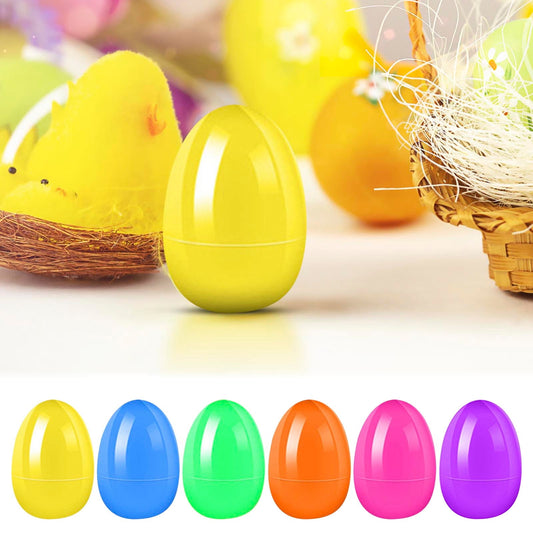Fillable Easter Eggs 2.3 Inch, Bright Plastic Empty Surprise Eggs, for Easter Egg Hunts Party Favors, Random V1189-WXFWAL-20260319-01058