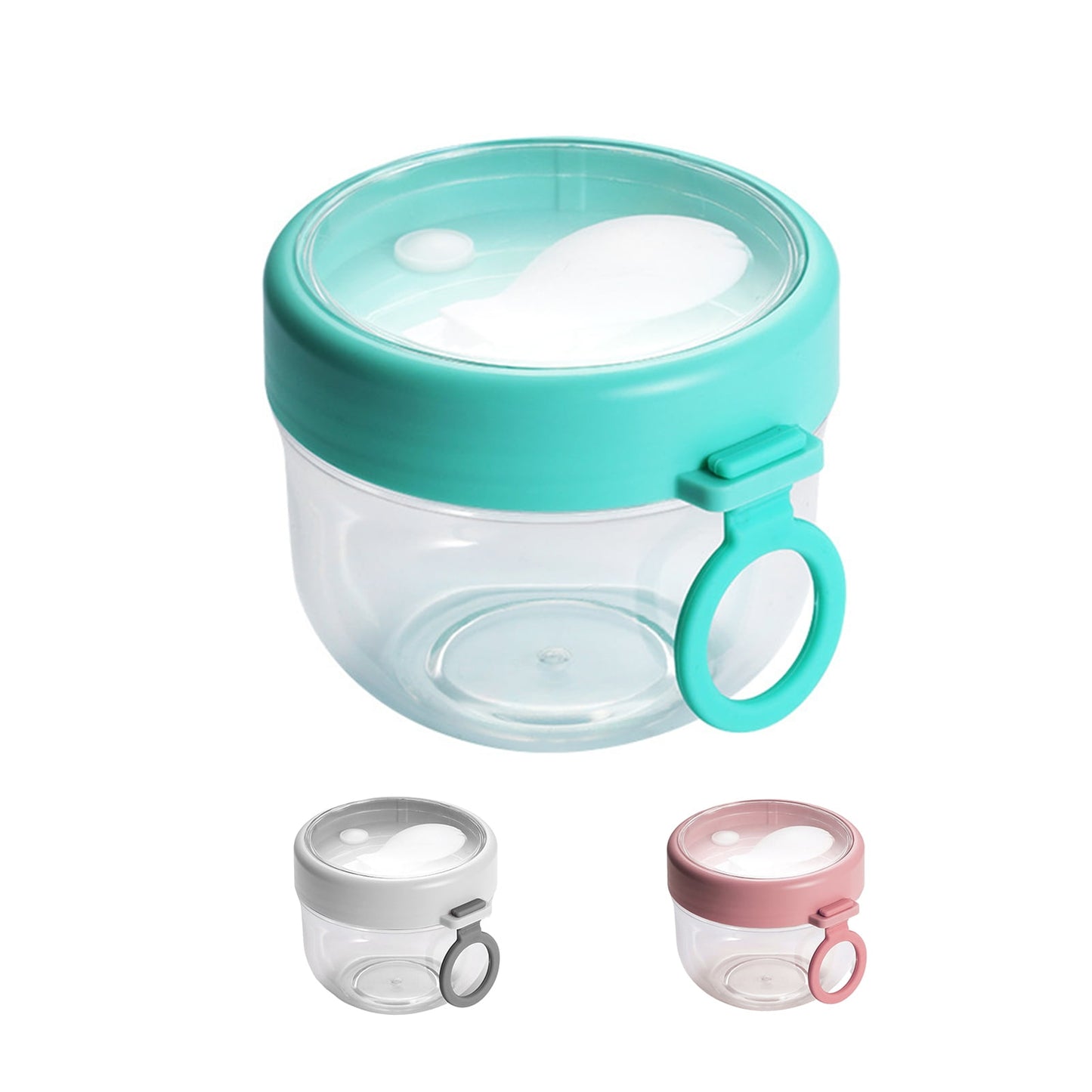 BOBASNDM Polycarbonate White PC Leakproof Yogurt Container Cyan V1189-WXFWAL-20260319-01068