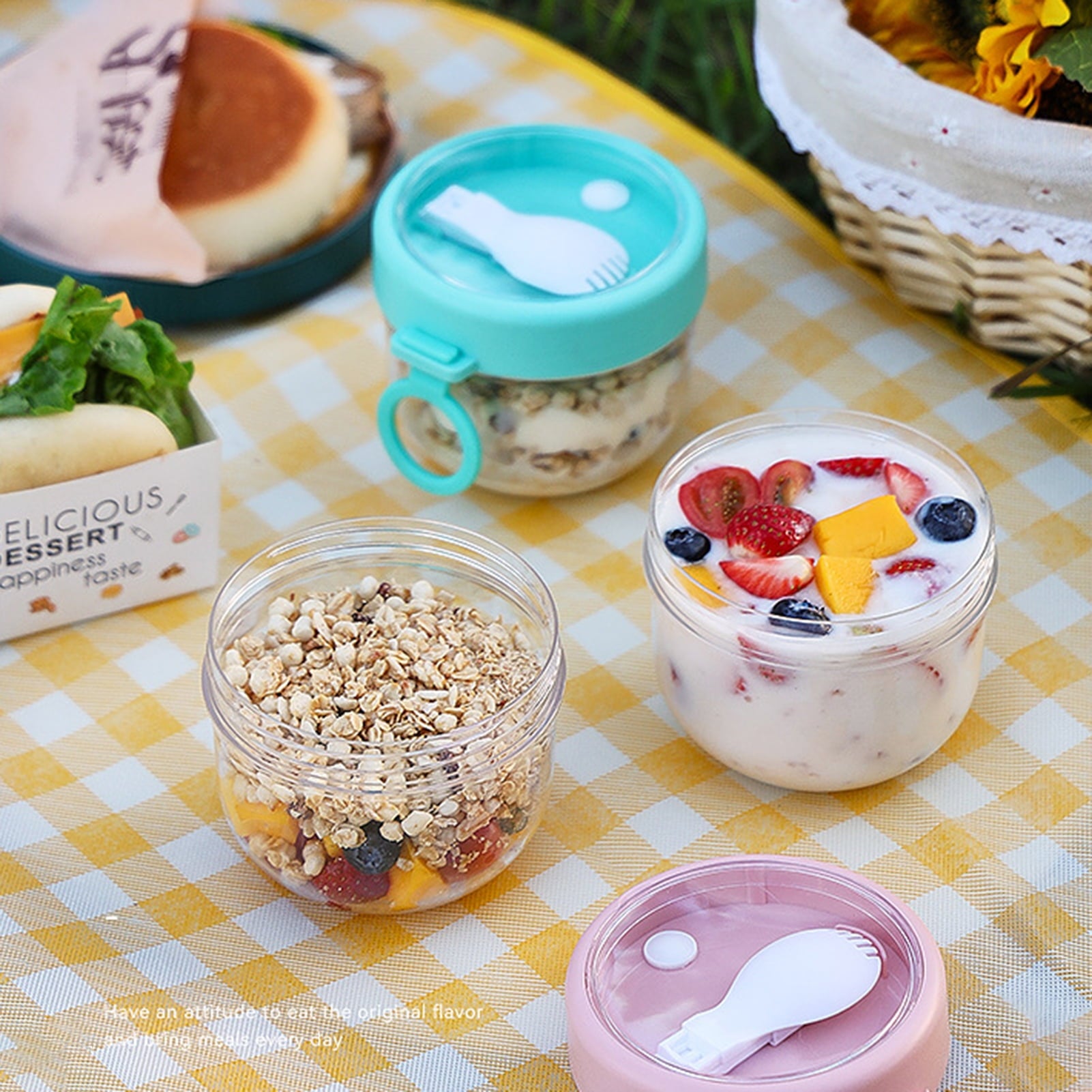 BOBASNDM Polycarbonate White PC Leakproof Yogurt Container Cyan V1189-WXFWAL-20260319-01068
