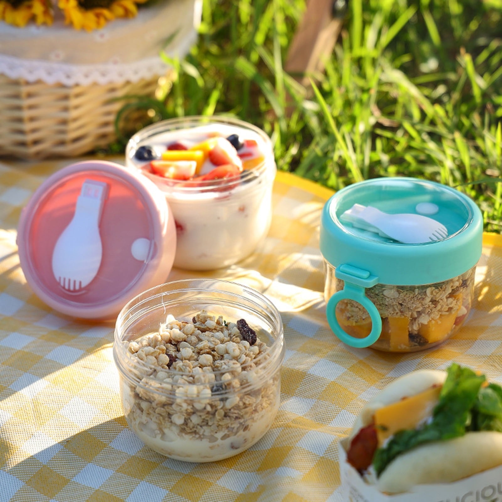 BOBASNDM Polycarbonate White PC Leakproof Yogurt Container White V1189-WXFWAL-20260319-01070