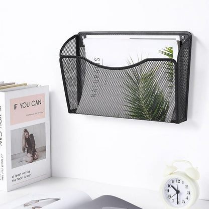 Tutuviw Wall Mount File Organizer Metal Letter Size Black V1189-WXFWAL-20260319-01071