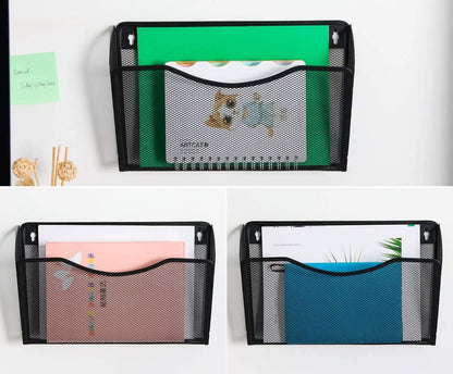 Tutuviw Wall Mount File Organizer Metal Letter Size Black V1189-WXFWAL-20260319-01071