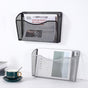 Tutuviw Wall Mount File Organizer Metal Letter Size, Black Silver V1189-WXFWAL-20260319-01072