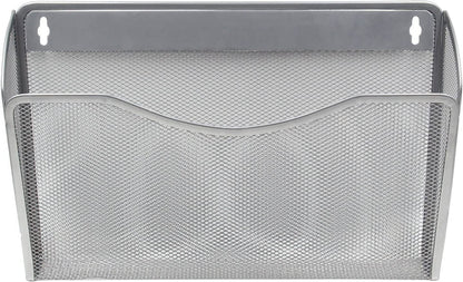 Tutuviw Wall Mount File Organizer Metal Letter Size, Black Silver V1189-WXFWAL-20260319-01072