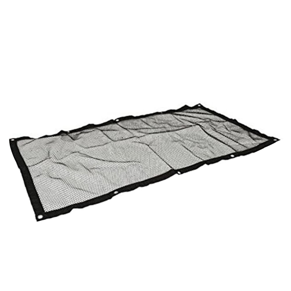 SPRING PARK Durable Car Universal Back Seat Dog Pet Barrier Mesh Safety Net Guard with Belt Black V1189-WXFWAL-20260319-01073