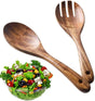 Salad Serving Utensils, Acacia Wood, Salad Spoon and Salad Fork, Salad Servers V1189-WXFWAL-20260319-01078