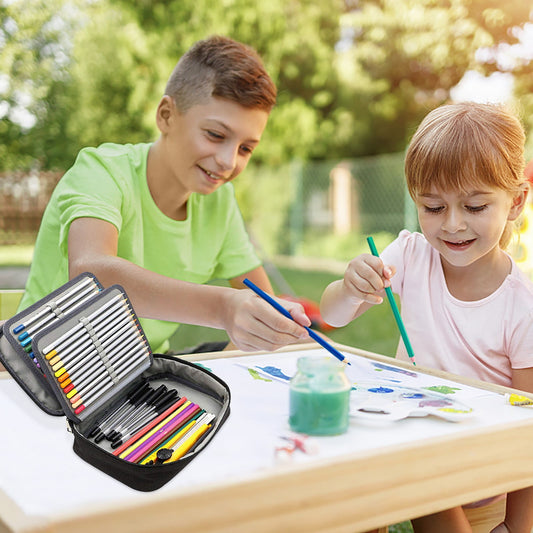 AURIGATE Big Capacity Colored Pencil Case - 300 Slots large Pen Case Organizer with Multilayer Holder for V1189-WXFWAL-20260319-01092