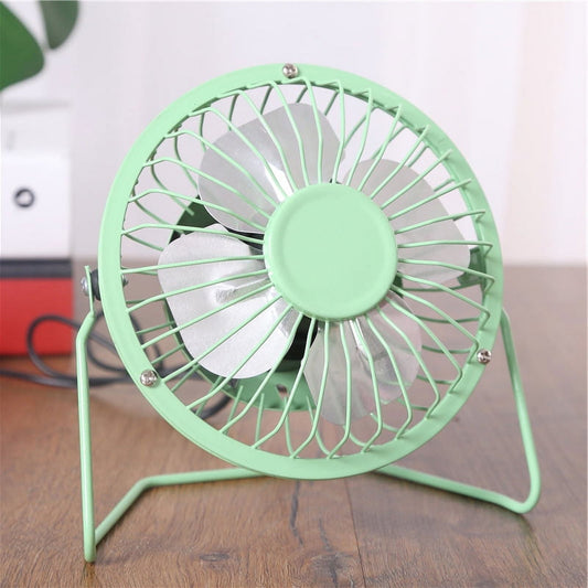 Tutuviw 4 Inch USB Desk Fan,Small and Quiet,Powerful USB Powered Portable Fan,Strong Airflow,Mini Metal USB V1189-WXFWAL-20260319-01106