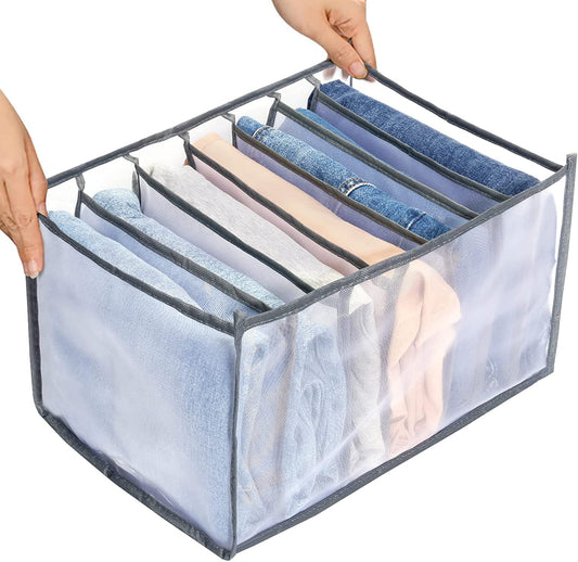 Tutuviw Wardrobe Clothes Organizer for Jeans, Upgraded Drawer Organizers for Clothing with Handle Foldable, V1189-WXFWAL-20260319-01122