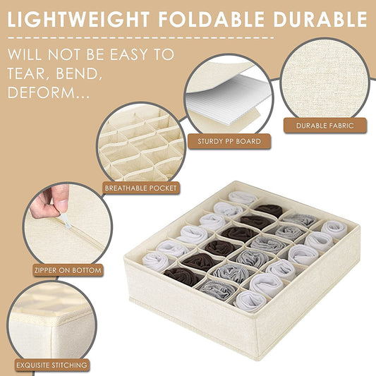 Tutuviw Wardrobe Clothes Organizer for Jeans, Upgraded Drawer Organizers for Clothing with Handle Foldable, V1189-WXFWAL-20260319-01124