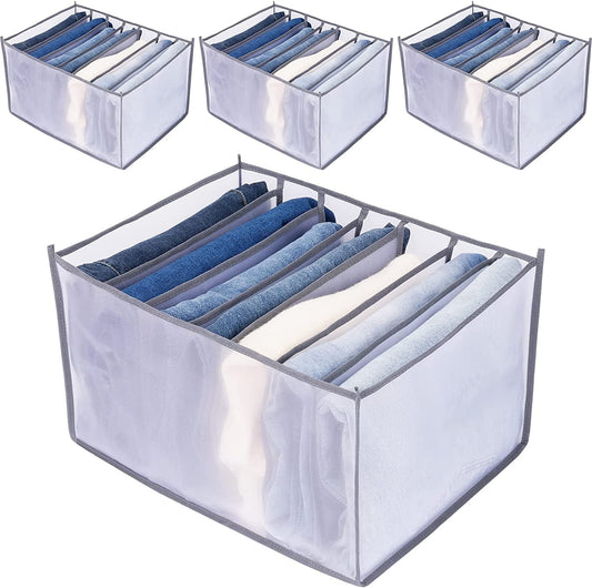 Tutuviw Wardrobe Clothes Organizer for Jeans, Upgraded Drawer Organizers for Clothing with Handle Foldable, V1189-WXFWAL-20260319-01131
