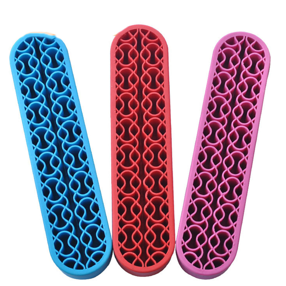 Bueautybox Makeup Beauty Brush Holder Organizer, Lipstick Holder Case Silicone Nail Polish Storage Rack V1189-WXFWAL-20260319-01138
