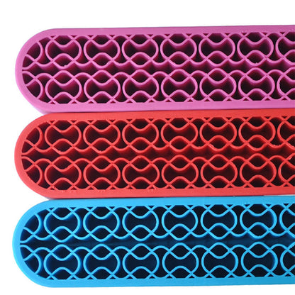Bueautybox Makeup Beauty Brush Holder Organizer, Lipstick Holder Case Silicone Nail Polish Storage Rack V1189-WXFWAL-20260319-01138
