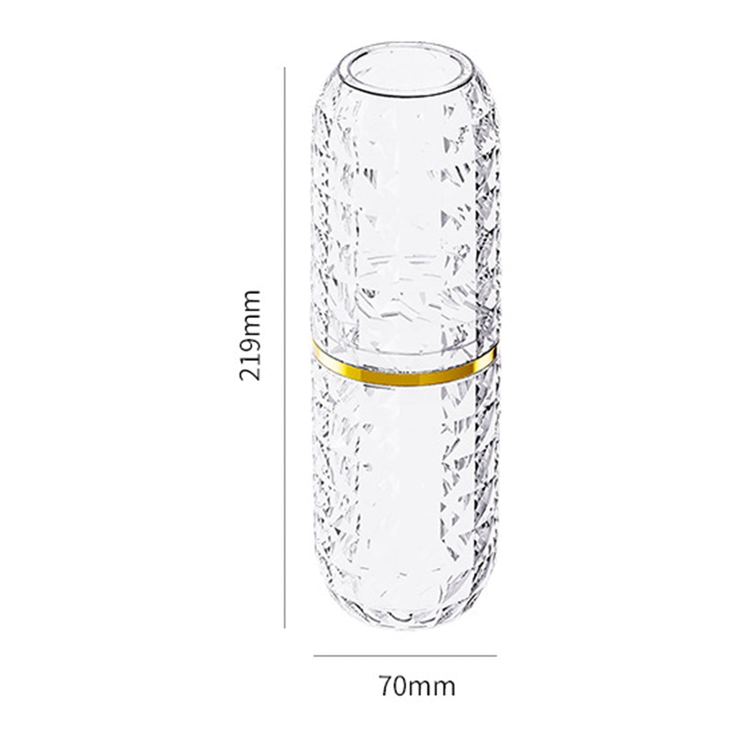 harmtty Toothbrush Box Large Capacity Light Luxury Portable Travel Toothbrush Toothpaste Holder Case for V1189-WXFWAL-20260319-01140